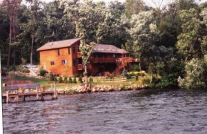 House from Lake         